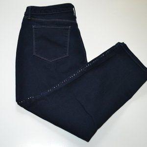 Style & Co Denim Capri Black Studded Jeans Size 10